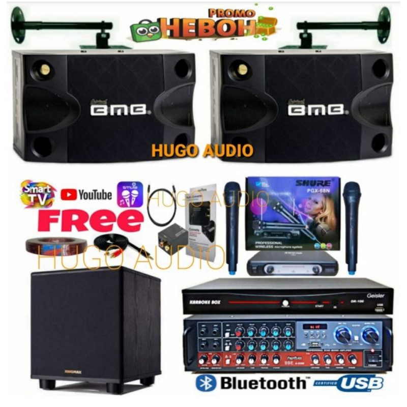 Jual PAKET SOUND SYSTEM KARAOKE BMB 8 INCH SUBWOOFER ( HOKI VI ...