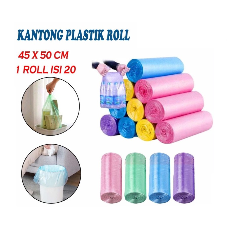 Jual Kantong Plastik Sampah Gulung 45x50cm 1 Roll Isi 20 Pcs Shopee Indonesia 8491