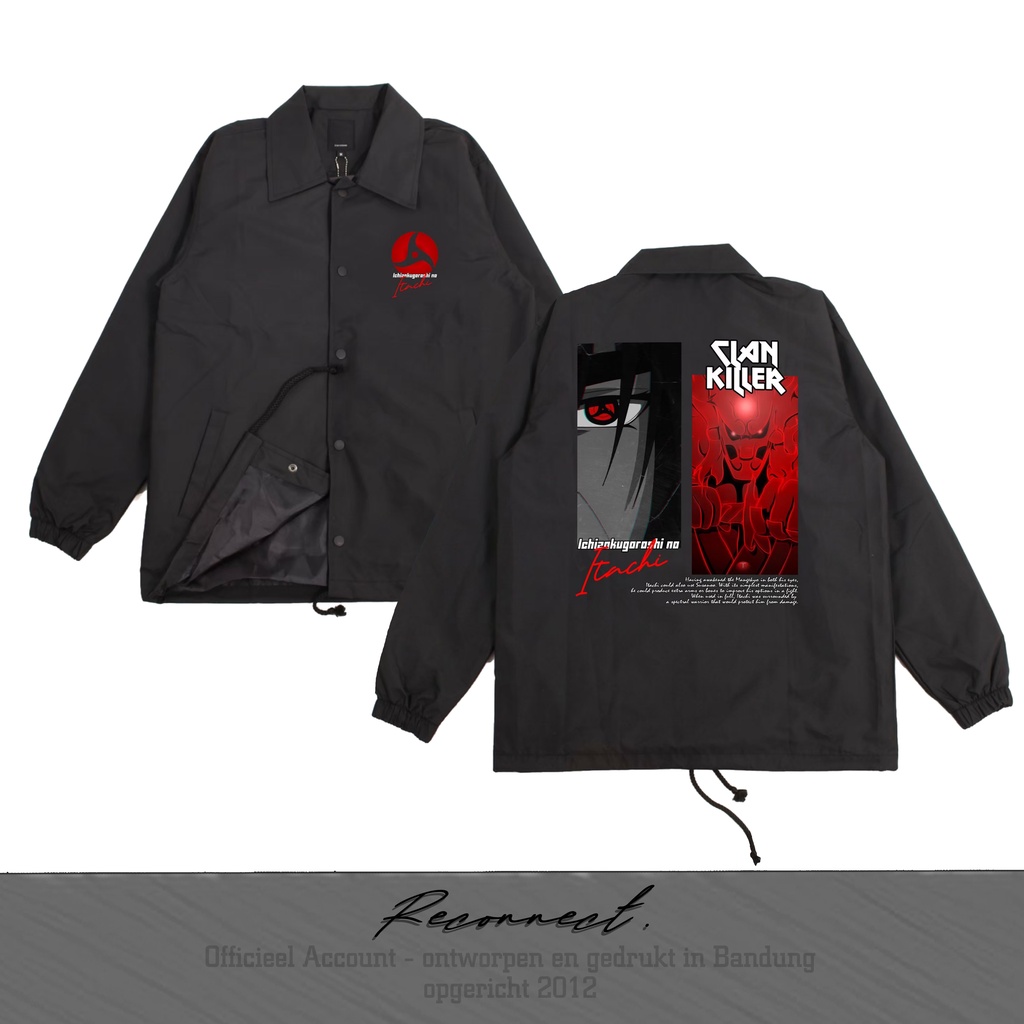Jual Reconnect Coach Jacket Anime Naruto Itachi Uchiha Unisex