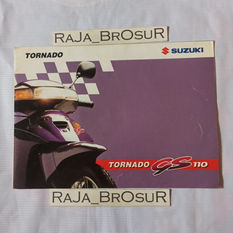 Jual Poster Brosur Katalog Leaflet Jadul Lawas Suzuki Tornado Gs110