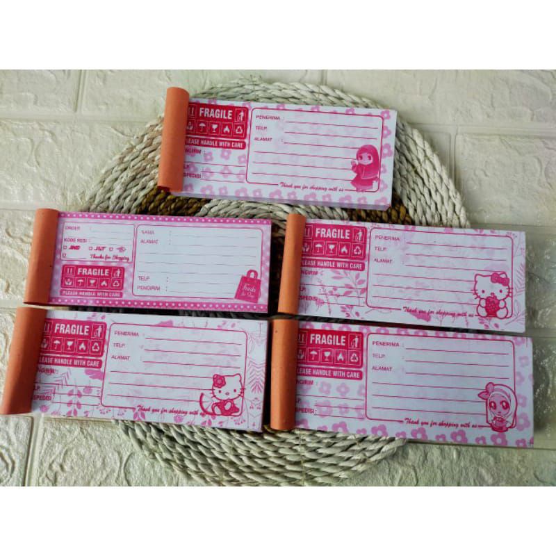 Jual Shipping Label Pengiriman Olshop Jumbo + Fragile isi 100 Shipping ...