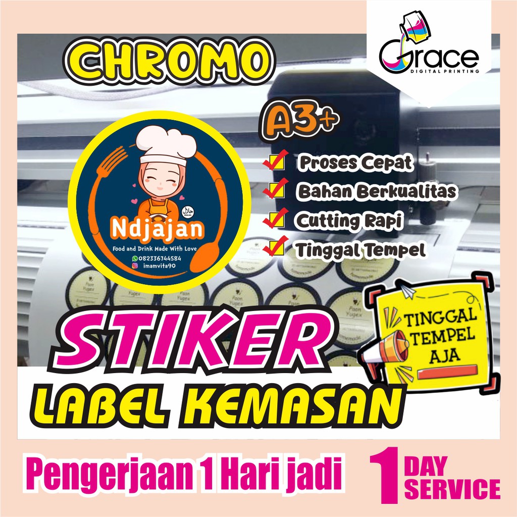 Jual STIKER LABEL CHROMO BONTAK / STICKER LABEL KEMASAN / STIKER ...