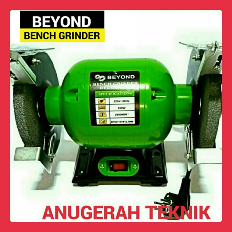 Jual Mesin Gerinda Duduk Beyond Inch Bench Grinder Shopee Indonesia