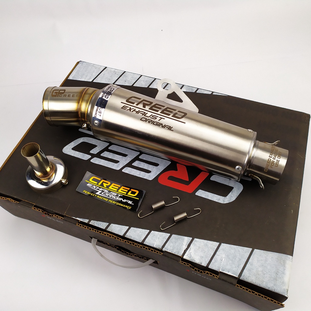 Jual SILINCER only knalpot racing CREED EXHAUST ORIGINAL + Bonus DB ...