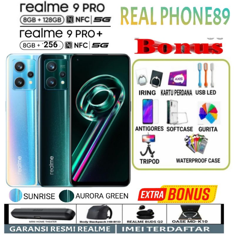 Jual REALME 9 PRO+ PRO PLUS 5G 8/256 8/128 | REALME 9 PRO 8/128 6/128 ...