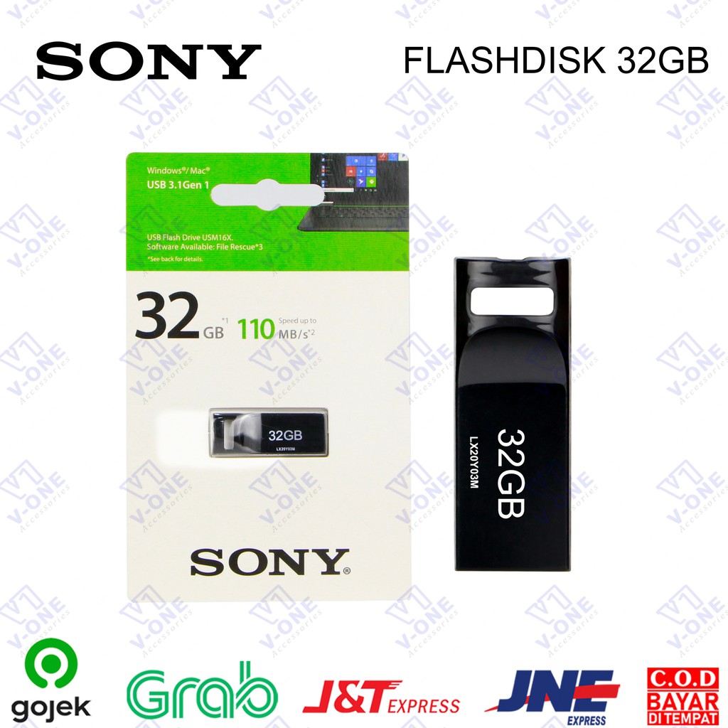 Jual FLASHDISK 32GB SONY FLASH DRIVE ORIGINAL | Shopee Indonesia