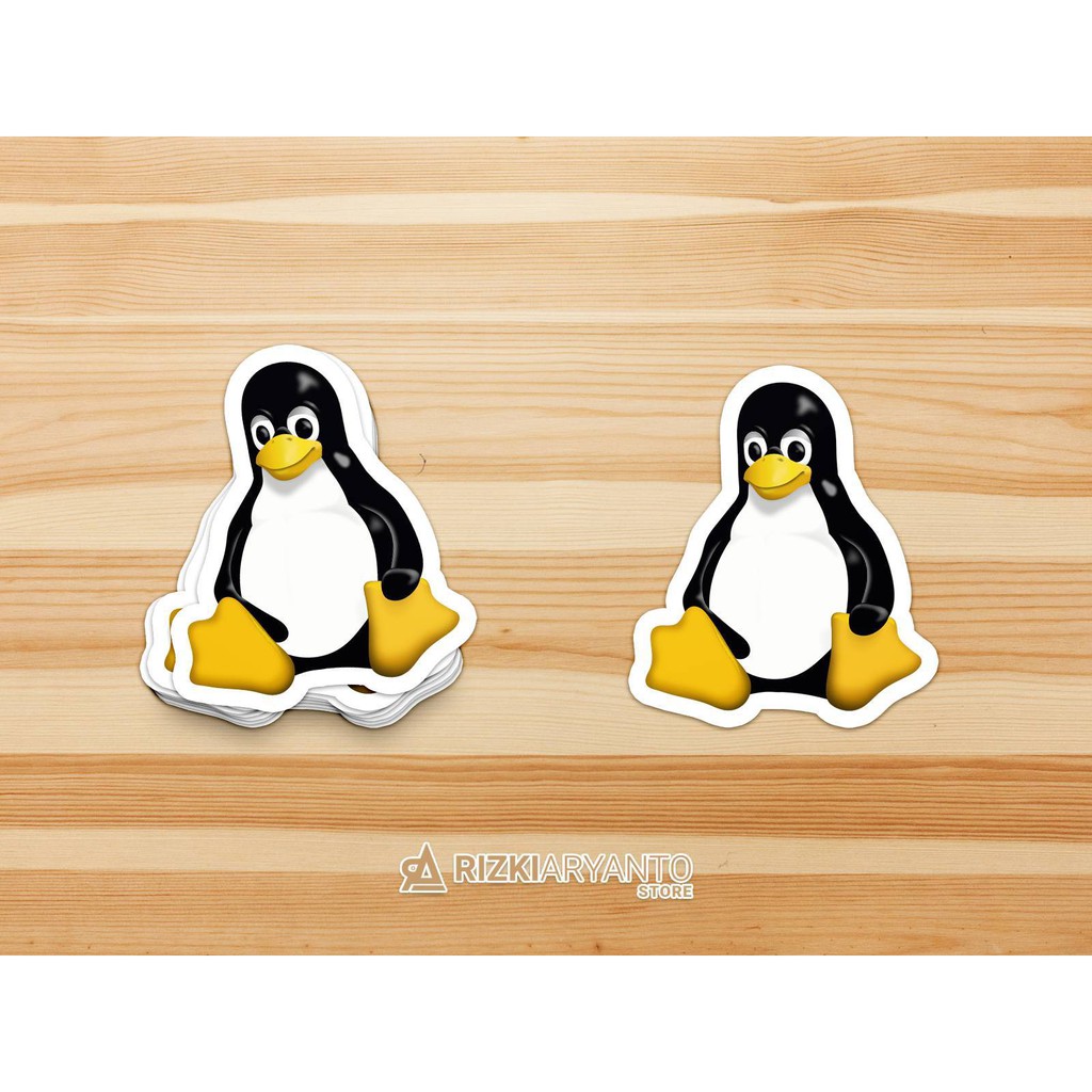 Jual Sticker - Stiker Logo Maskot Linux New Tux untuk PC Laptop HP Dll ...