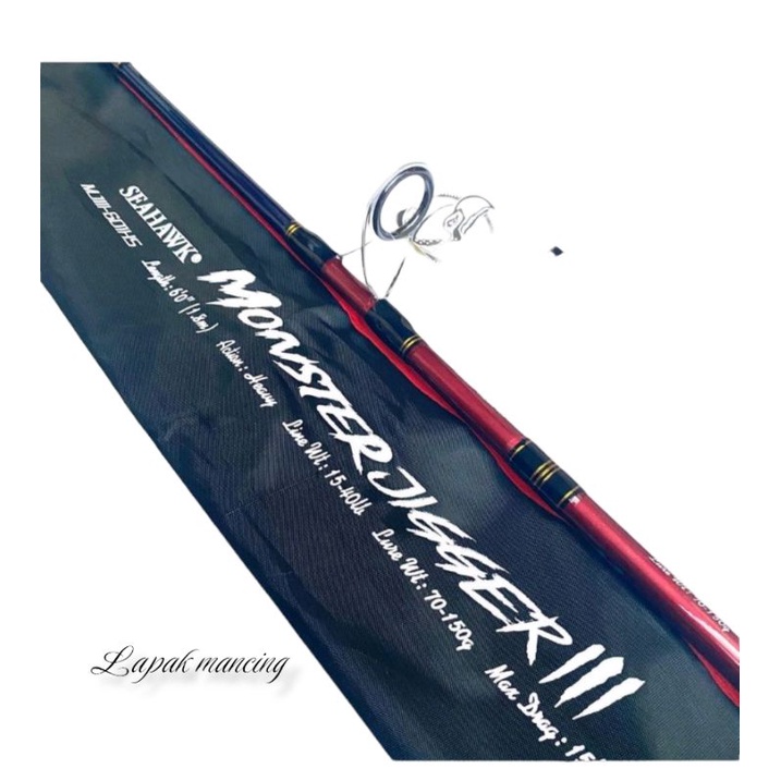 Jual Joran Seahawk Monster Jigger III - 165/180 cm | Shopee Indonesia
