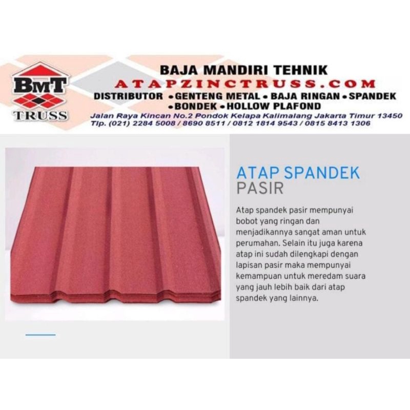 Jual Atap Spandek Pasir Mm Shopee Indonesia