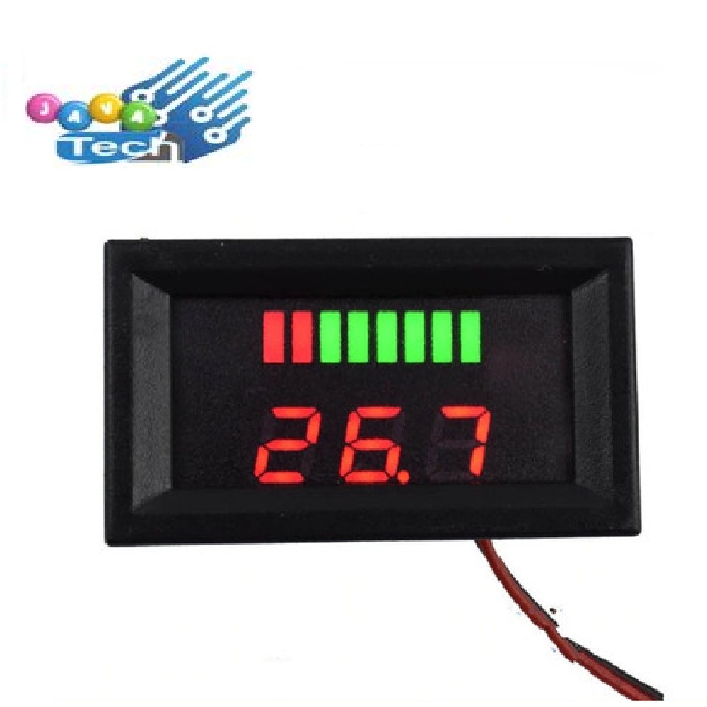 Jual Voltmeter Indikator Level Pengisian Baterai Aki 12V - 72V | Shopee
