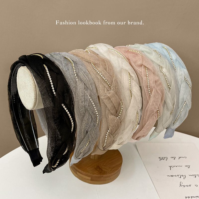 Jual bando wanita rantai tile premium crystal mutiara elegan | Shopee ...