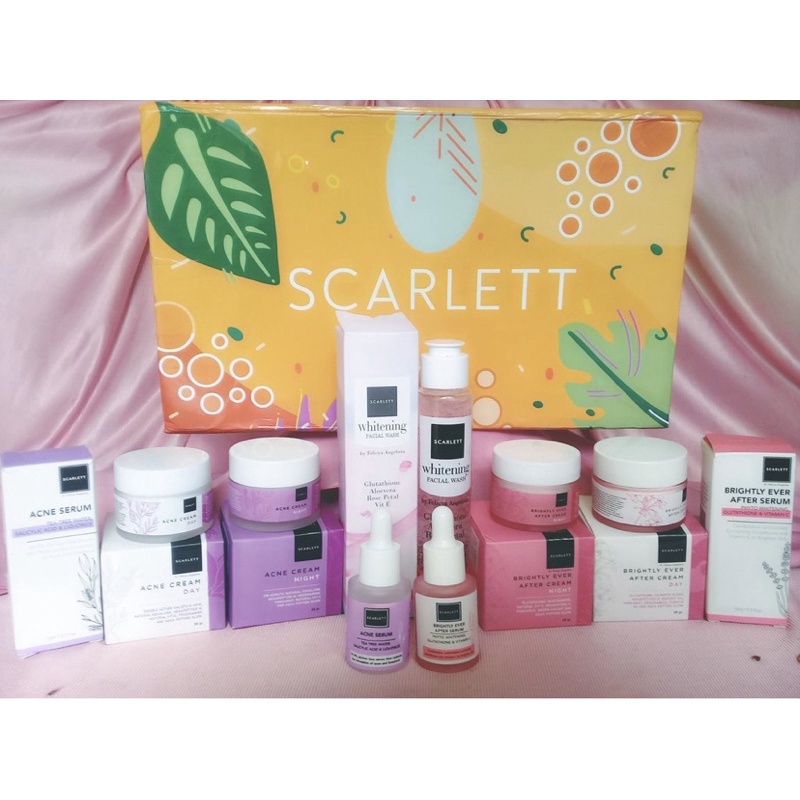 Jual Paket Wajah Scarlett Whitening Lengkap 5 Item Shopee Indonesia