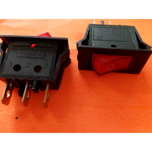 Jual Switch on off Tanggang kaki 3 lampu 15A 220V AC | Shopee Indonesia