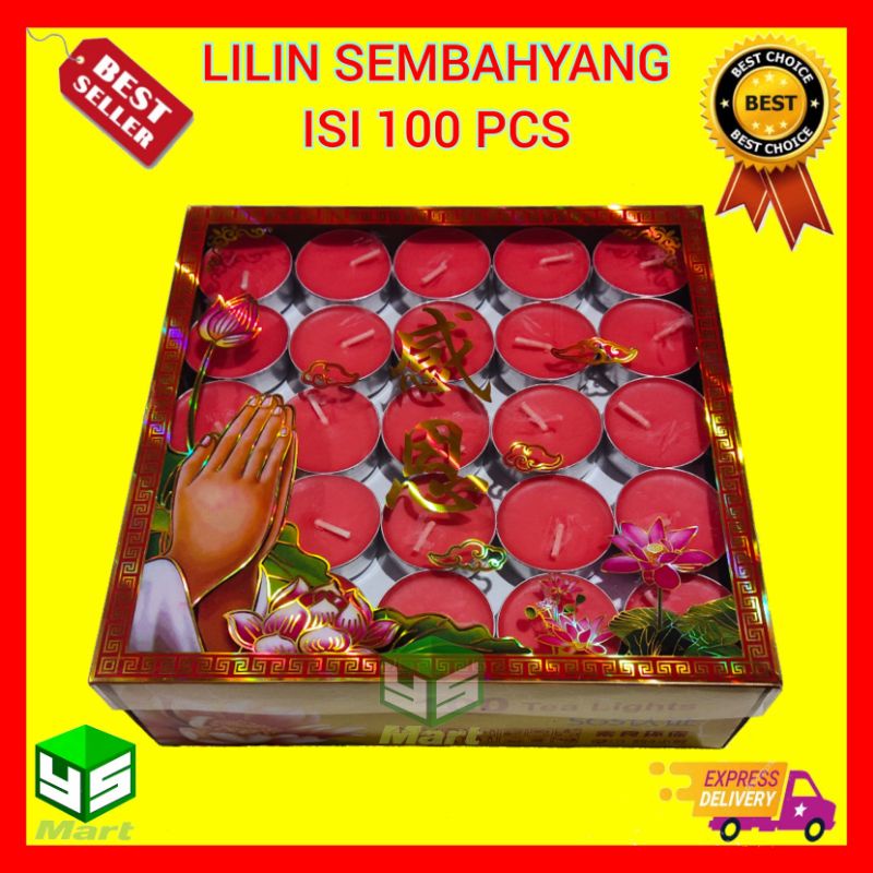 Jual Lilin Tablet Lilin Tea Light Merah Isi Pcs Lilin Sembahyang Shopee Indonesia