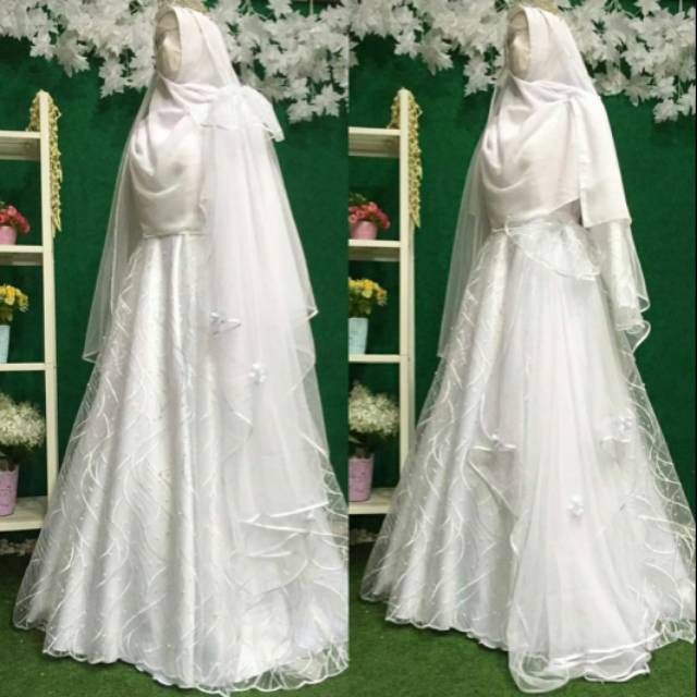 Wedding dress syari sales