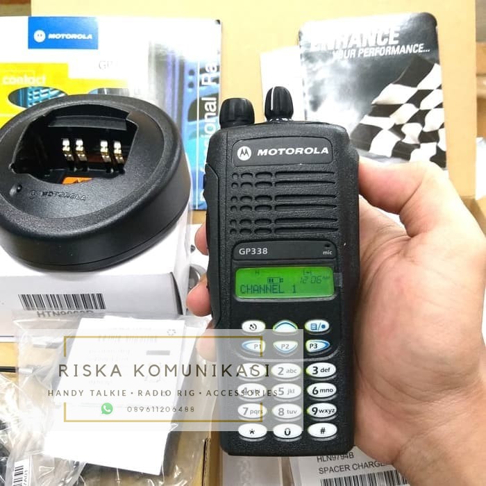 Jual JUAL HT MOTOROLA GP 338 UHF GARANSI DISTRIBUTOR Shopee Indonesia