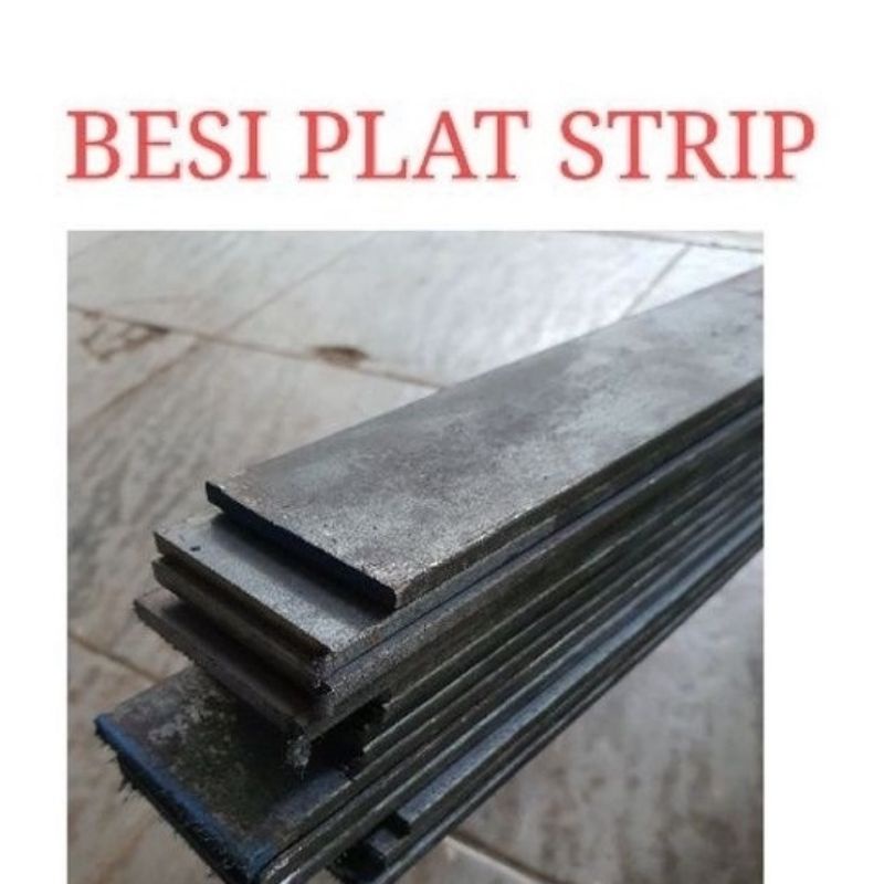 Jual Plat Strip Besi Lebar 5 cm Tebal 5 mm 4 cm x 4 mm dan 3 cm x 3 mm