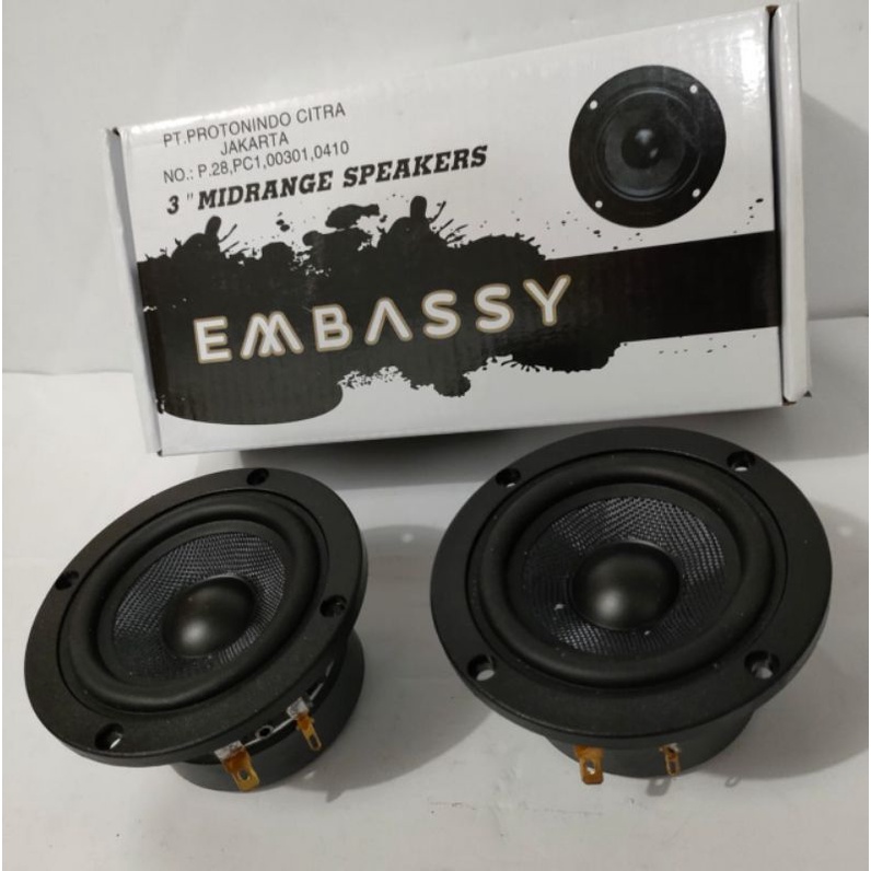 Jual midrange embassy 3 inch Speker 4 ohms 60watts sepasang | Shopee ...