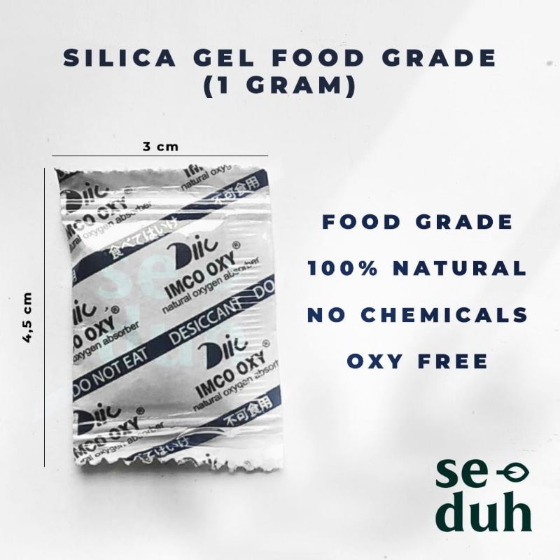Jual Silica Gel Food Grade OXYFREE 1 Gram / Silica gel OXY FREE 1 GR