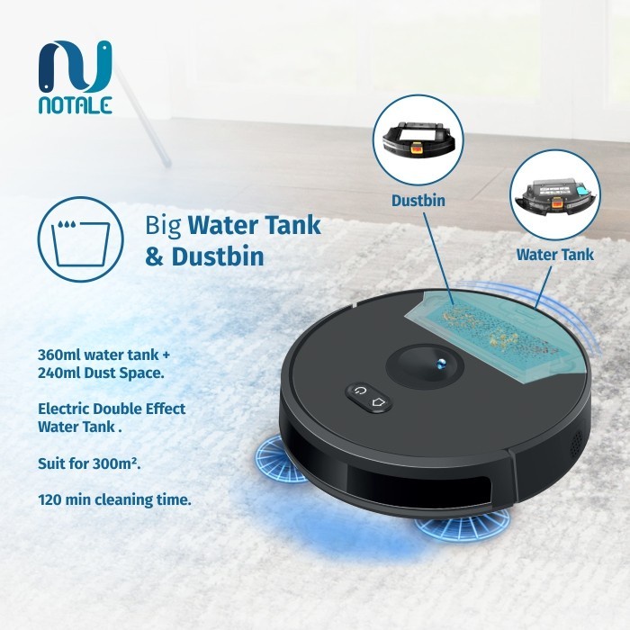 Jual NOTALE Smart Robot Vacuum Cleaner with UV Sterilization Garansi