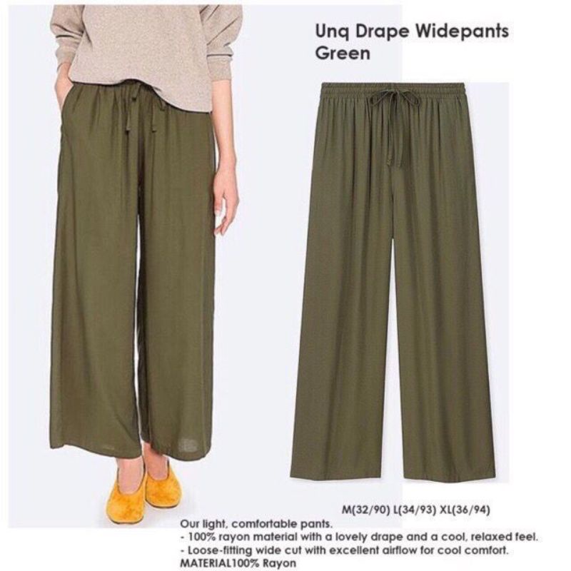 Dewasa: Uniqlo Culotte (11 motif) Uniqlo Drape Widepants Uniqlo Kulot  Kulot Uniqlo