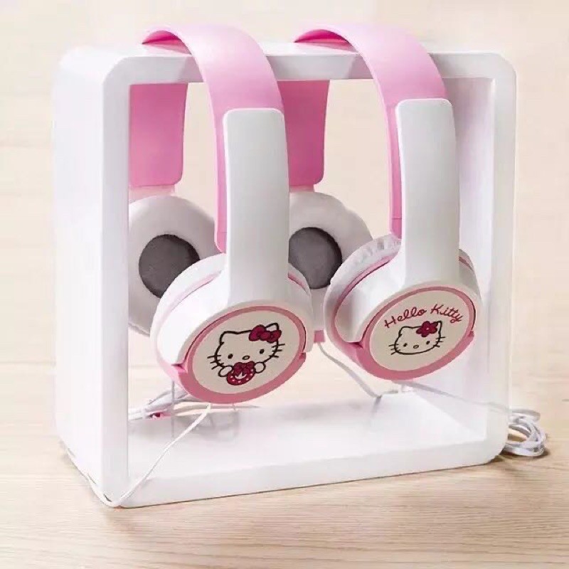 Jual HEADPHONE KARAKTER /HEADSET MOTIF Hello Kitty AY9 + Mic Bando