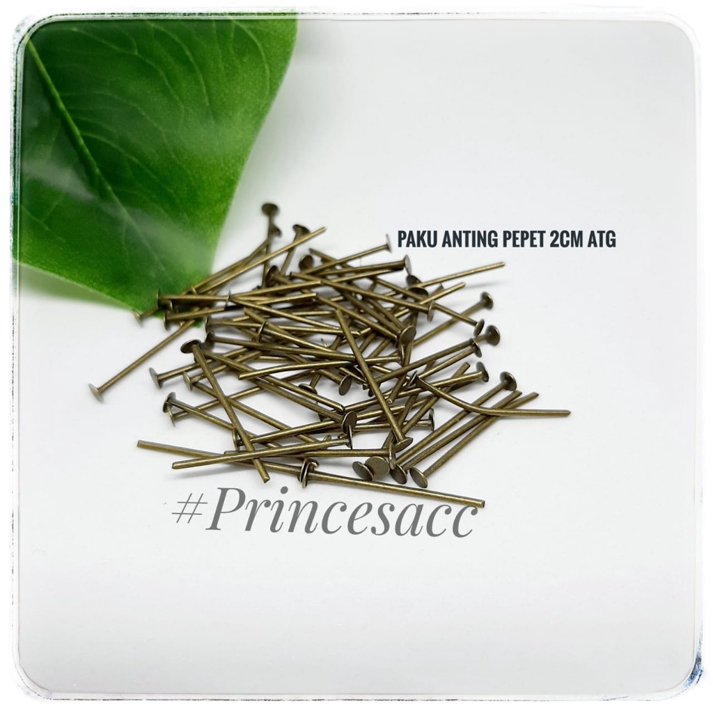 Jual Paku alat kerajinan - paku kerajinan/ paku anting pepet 2cm ...