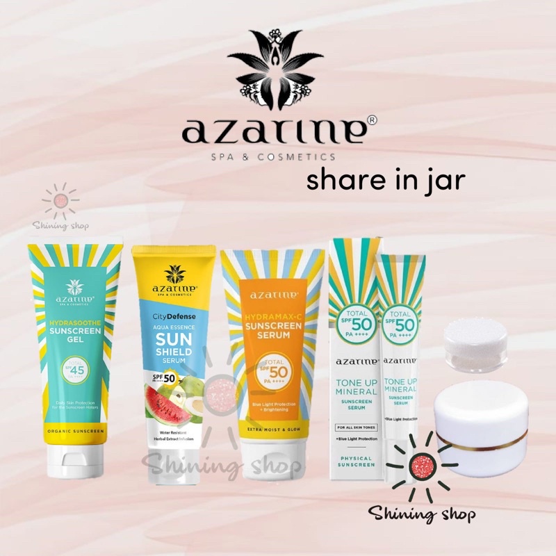 Jual Share Azarine Aqua Essence Sun Shield Serum Hydrasoothe Sunscreen Gel Hydramax C Suncreen