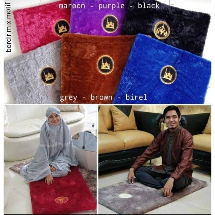 Jual SAJADAH BULU RASFUR JUMBO SAJADAH DEWASA TEBAL UKURAN 120 X 65 cm ...
