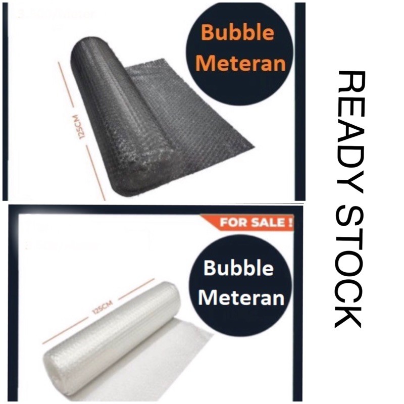 Jual Bubble Wrap Meteran Per Roll Hitam Putih Ready Medan Shopee