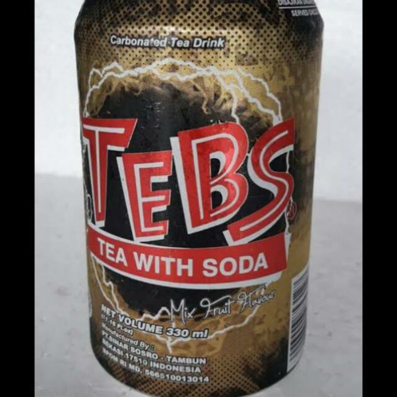 Jual Tebs kaleng 330ml minuman teh teh bersoda teh soda segar | Shopee