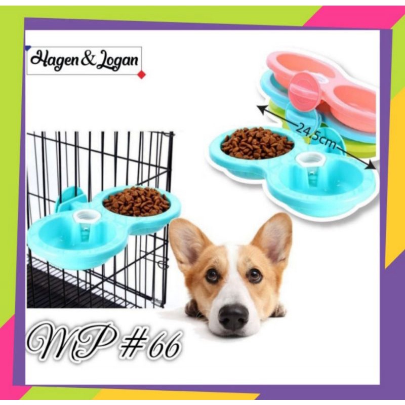 Jual Tempat Makan Minum Double Gantung Kelinci Kucing Anjing Musang