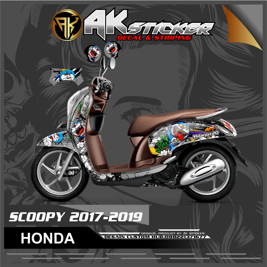 Jual Sticker Decal Scoopy Sticker Fuul Body Tanpa Bodi Kasar