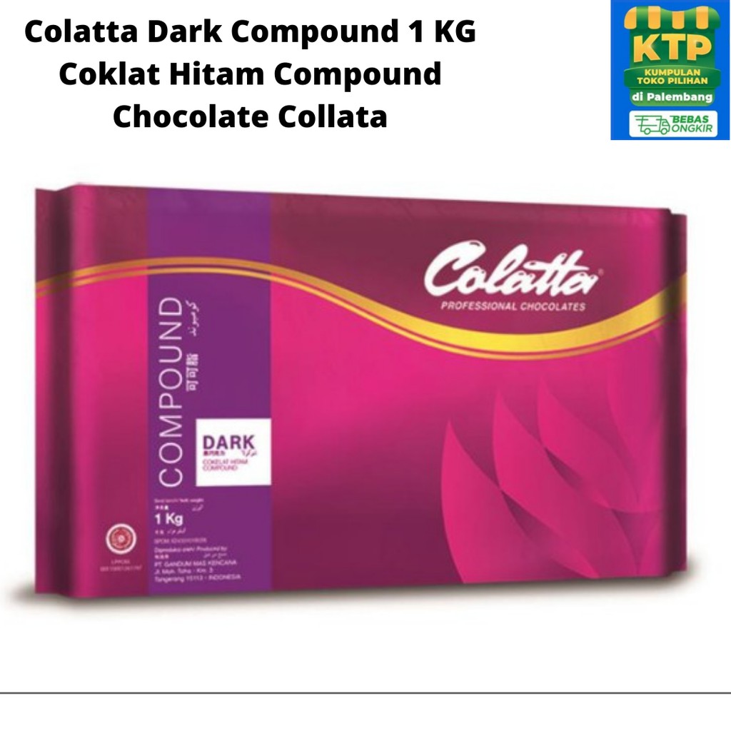 Jual Colatta Dark Compound 1 KG Coklat Hitam Compound Chocolate Collata ...