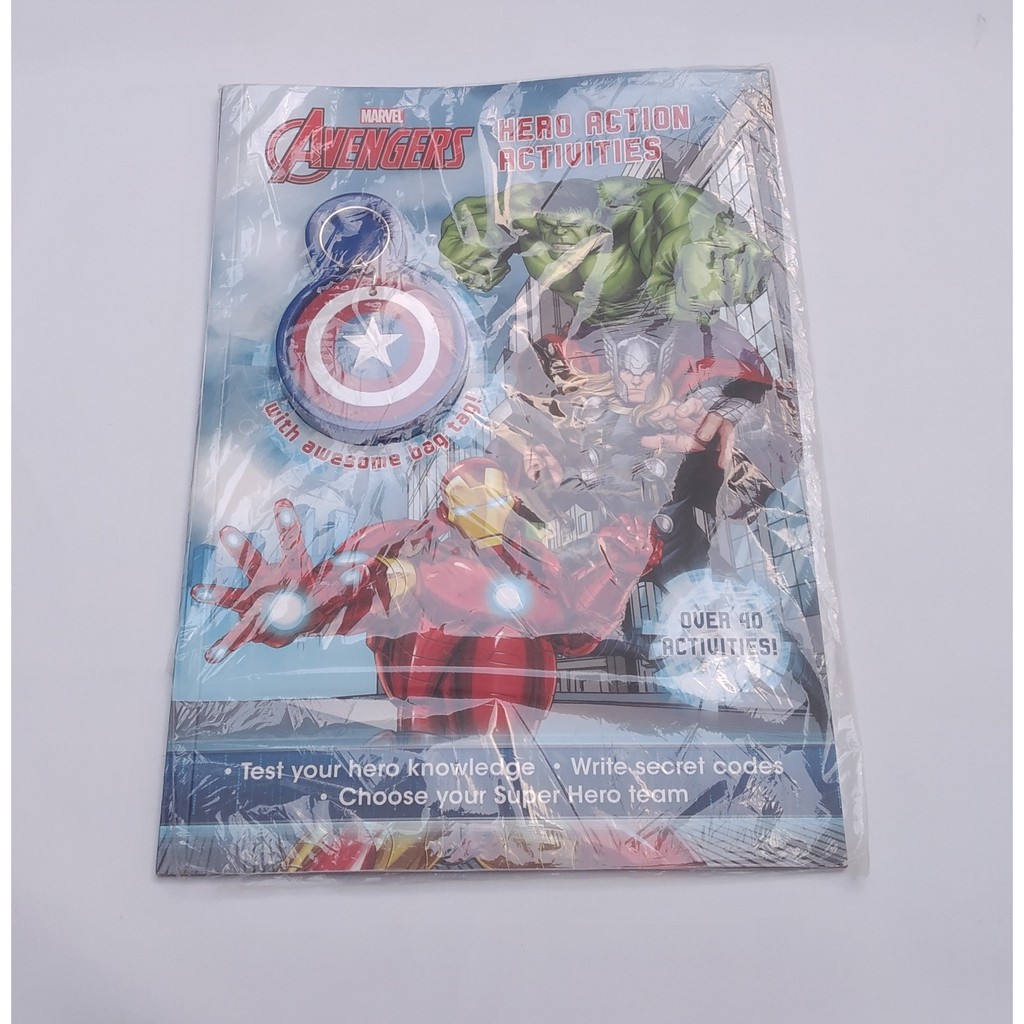 Jual Buku Aktivitas Anak Impor Marvel Avengers Bonus Gantungan Kunci ...