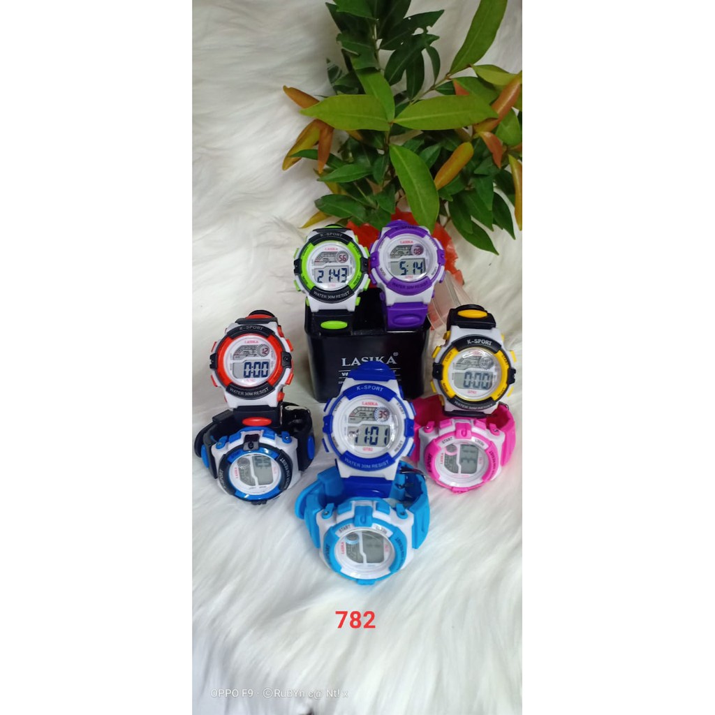Jual jam tangan anak SD TK Lasika782 795 7112 796 Original water resist ...