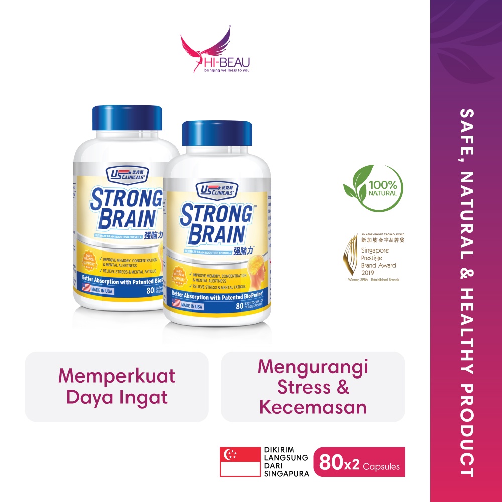 Jual US Clinicals StrongBrain 80s - Vitamin Otak Dewasa Dan Daya Ingat ...