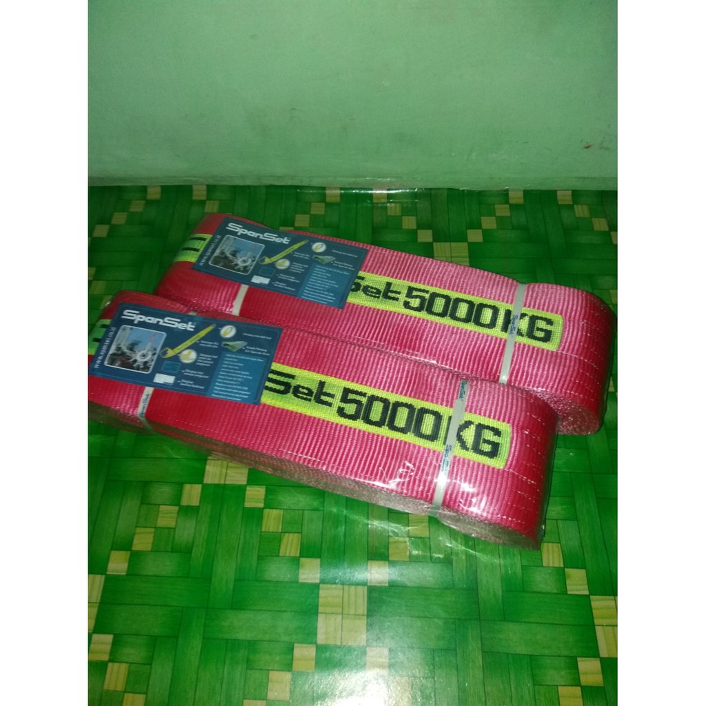 Jual webbing sling Spanset 5 ton x 6 meter. tali crane 5 ton x 6 mete ...