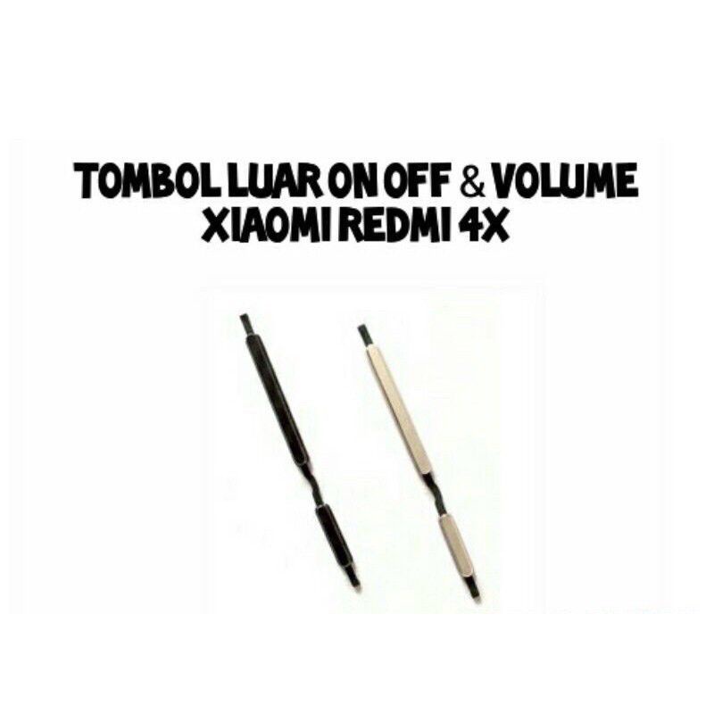 Jual Tombol Luar Xiaomi Redmi X Tombol Rubber Power On Off Volume