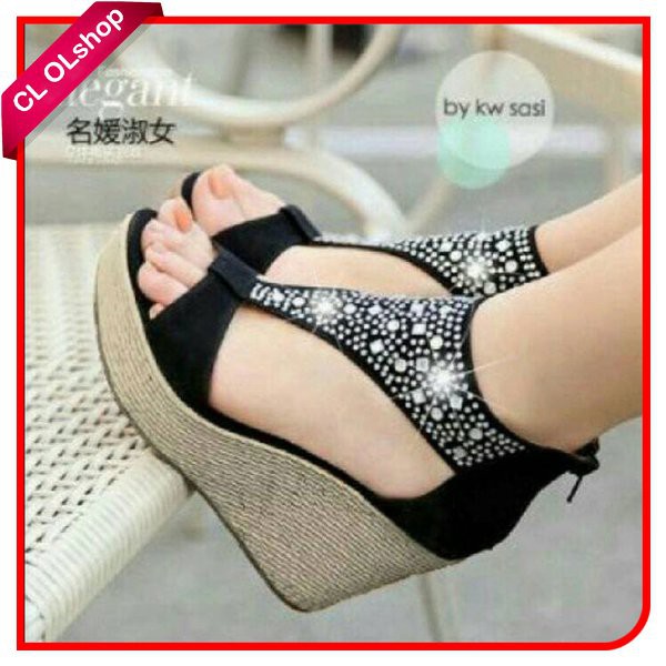 Wedges cantik sale terbaru