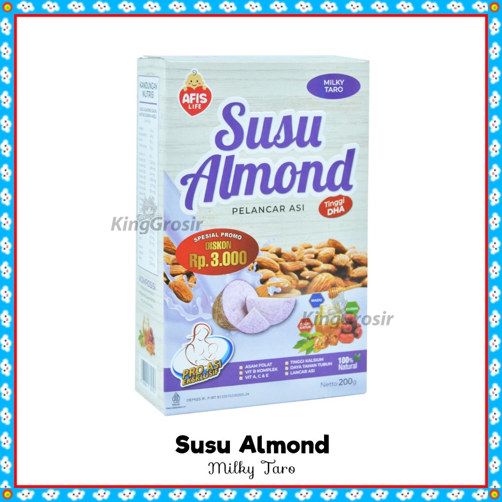 Jual Afis Life Susu Almond Asi Booster Pelancar Asi Ibu Menyusui