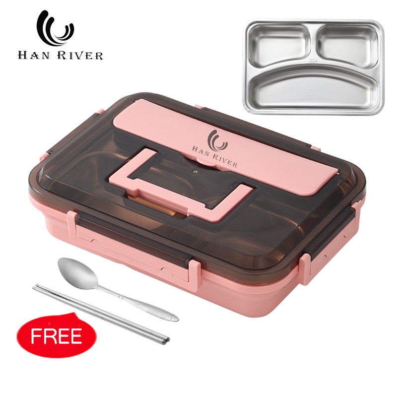 Jual HAN RIVER Lunch Box Set Kotak Makan Siang dengan Bahan 304 Stain ...