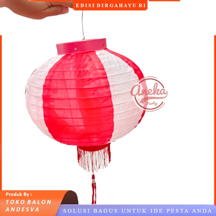 Jual lampion gantung merah putih / Lampion HUT RI / lampion DIRGAHAYU