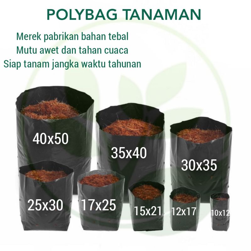 Jual Polybag Tanaman X X X X X Polibag Tebal Awet Polibek Plastik Shopee