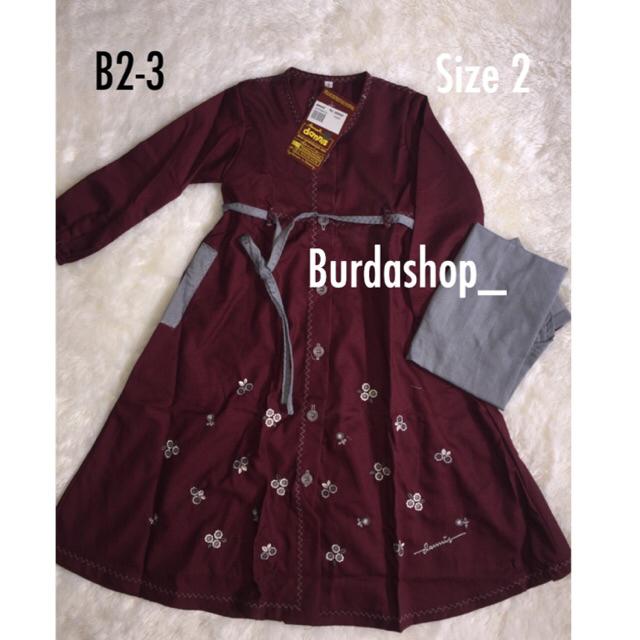 Jual BAJU MUSLIM ANAK DANNIS PEREMPUAN SIZE 2 ( BAJU LEBARAN ) Shopee