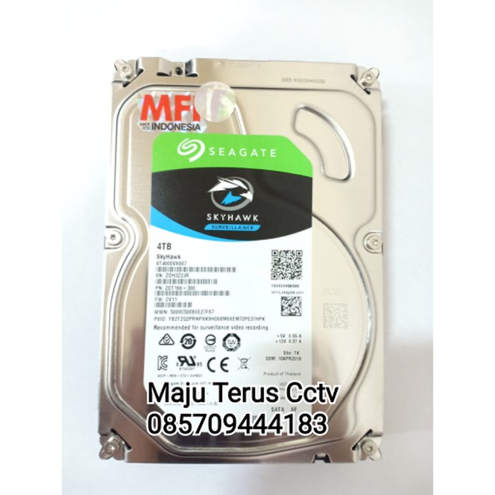 Jual HARDDISK SEAGATE SKYHAWK 4TB SURVEILLANCE GARANSI RESMI 3 TAHUN ...