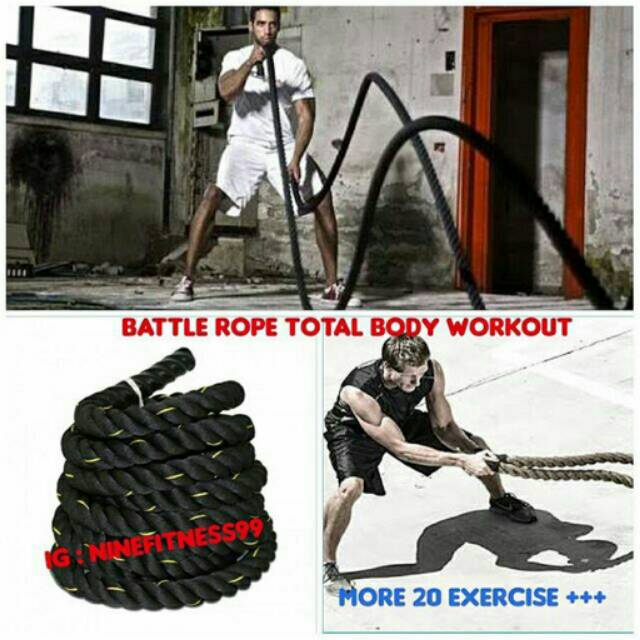 Jual Battle rope for total Bodyworkout at Home | Shopee Indonesia