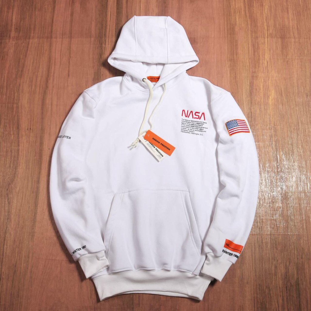 Jaket NASA Sweater Hoodie NASA H M Original Bahan Tebal Dan Termurah