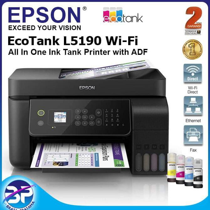 Jual Epson L5190 Wifi All In One Ink Tank Printer With Adf Shopee Indonesia 6626
