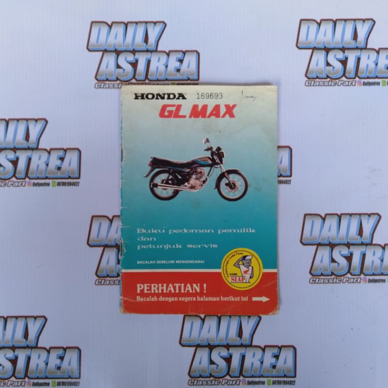 Jual Buku Tutorial Pedoman Honda Gl Max Gl Pro Original Shopee Indonesia